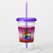 KCL Lesbian Pride Tumbler Acryl Drinkbeker (Voorkant)