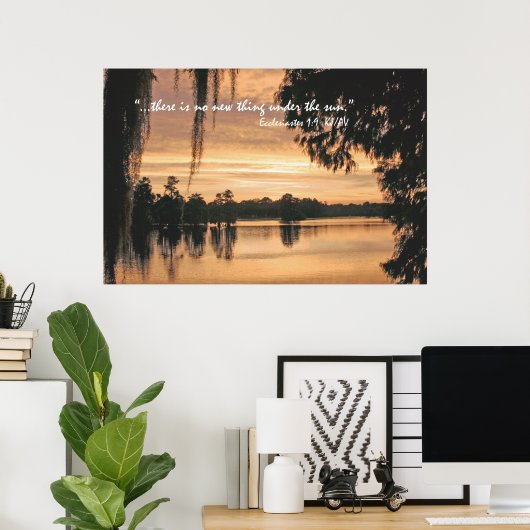 Kclesiastes 1:9 de Druk van het Poster van de Manu (Thuiskantoor)