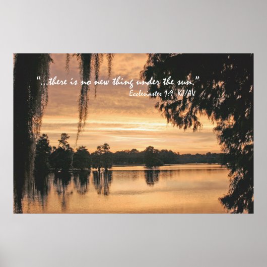 Kclesiastes 1:9 de Druk van het Poster van de Manu (Voorkant)