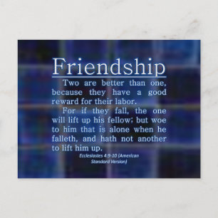 Kclesiastes 4:9-10 briefkaart