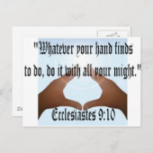 Kclesiastes 9:10 briefkaart (Voorkant / Achterkant)