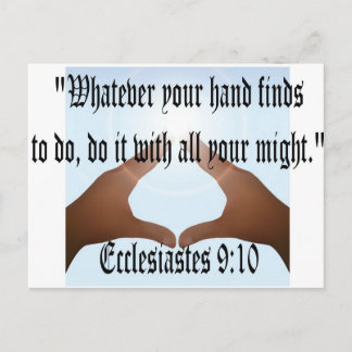 Kclesiastes 9:10 briefkaart