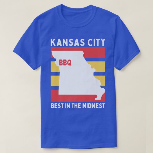 KCMO, Midwest BBQ Koeien Cattle Chicken Pigs Barbe T-shirt (Design voorkant)