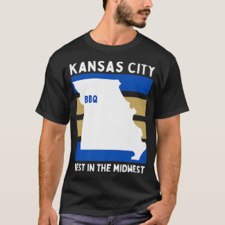 KCMO, Midwest Lovers, Missouri Hometown BBQ Vlees T-shirt