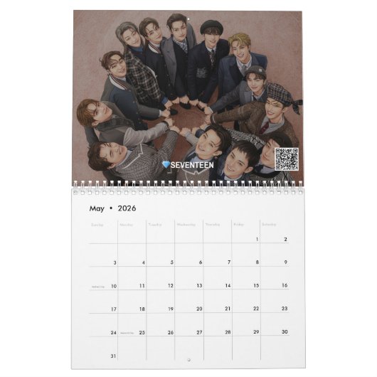 KCrush Magazine Cadeaus: het 2026 K-Pop personage Kalender (Mei 2026)