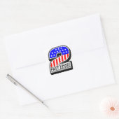 KCUSTOM 2 Fast Eddie Alle Amerikaanse Decal Vierkante Sticker (Envelop)