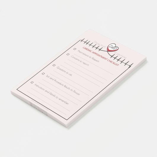 KD hartslag Benoeming Post-it Opmerkingen Post-it® Notes (Schuin)