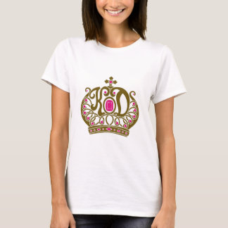 KD Logo roze en goud T-shirt