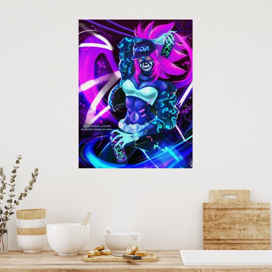 KDA Akali Poster (Keuken)