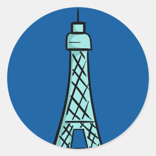 KDFans Eiffeltoren Logo Stickers (Voorkant)