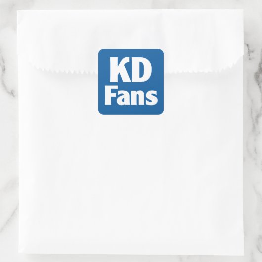 KDFans-Sticker Vierkante Sticker (Tas)