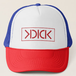 KDICK RED Logo baseball pet. Trucker Pet