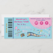 Kdrama K-pop ticket vip verjaardagsfeest uitnodigi (Voorkant)