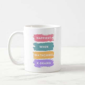 Kdrama Lettering Coffee Mug for Korean Drama Lover Koffiemok