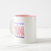 Kdrama Lover Coffee Mug Gift Pink Typography Tweekleurige Koffiemok (Voorkant links)
