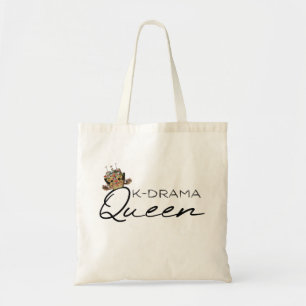 KDramakoningin met traditionele Koreaanse kroon Tote Bag