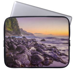 Ke’e Beach at Sunrise, Kauai, Hawaii Wetsuit, Laptop Sleeve