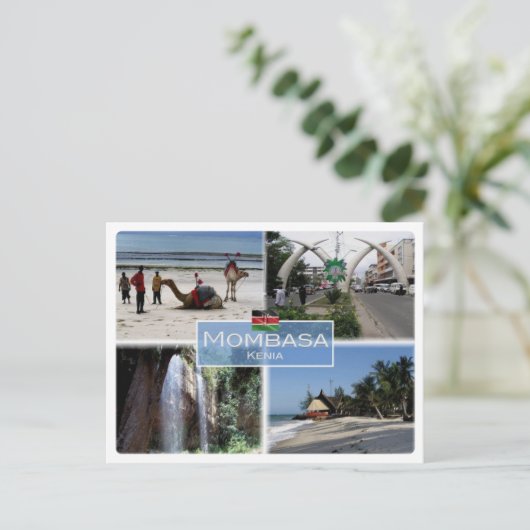 KE Kenia - Mombasa - Briefkaart (Staand voorkant)
