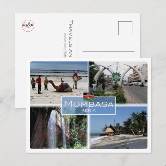 KE Kenia - Mombasa - Briefkaart (Voorkant / Achterkant)