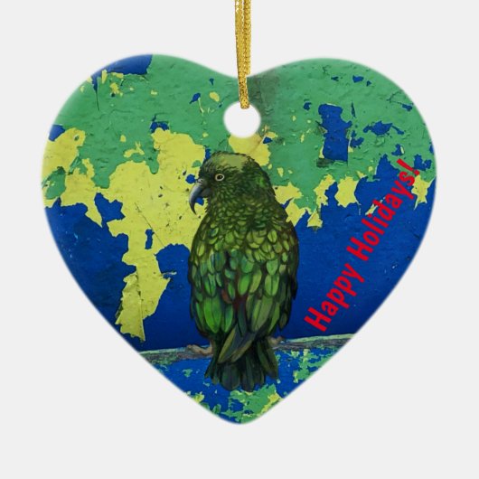 Kea bird Ornament (Voorkant)