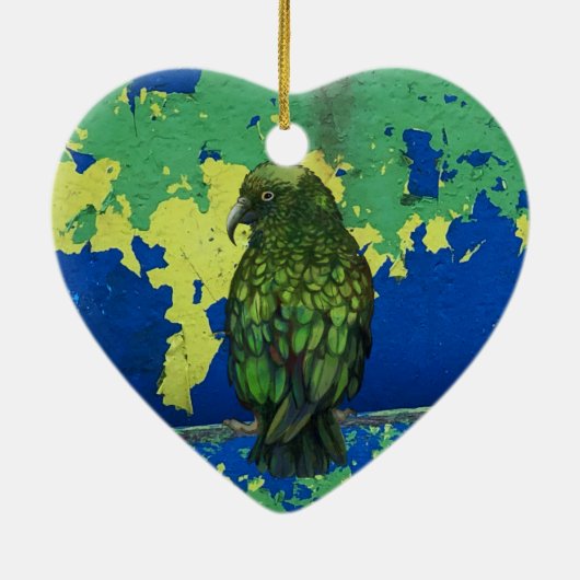Kea bird Ornament (Achterkant)