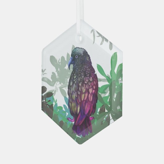Kea bird Ornament (Voorkant links)
