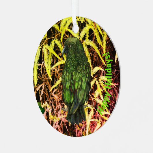 Kea bird Ornament (Voorkant links)