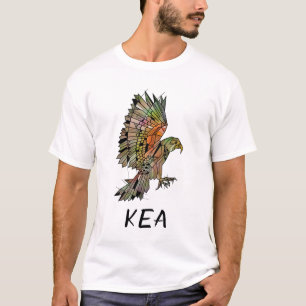 Kea New Zealand Bird Geometric T-shirt