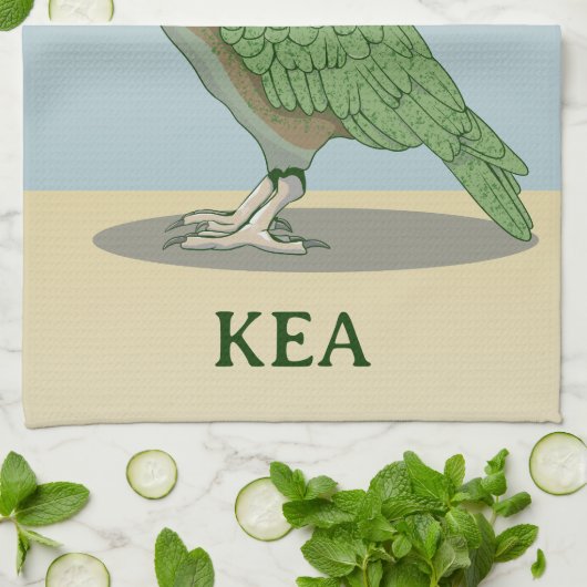 Kea New Zealand Bird Theedoek (Gevouwen)