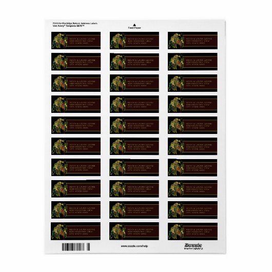 Kea New Zealand Mountain Parrot Etiket (Full Sheet)