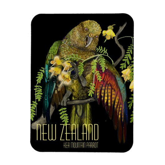 Kea New Zealand Mountain Parrot Magneet (Verticaal)
