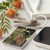 Kea New Zealand Mountain Parrot Sleutelhanger (Voorkant Rechts)