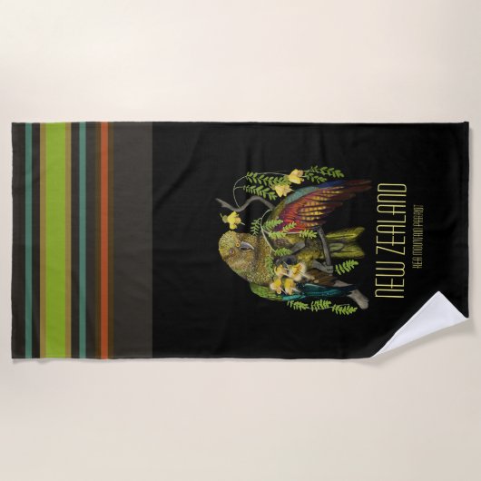 Kea New Zealand Mountain Parrot Strandlaken (Voorkant)