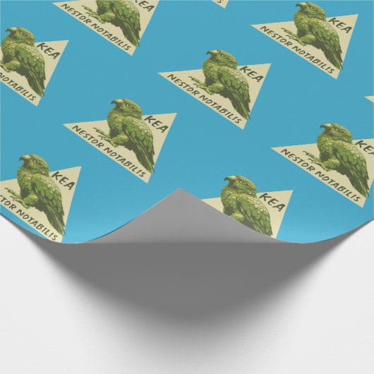 Kea Nieuw-Zeelandse vogel Cadeaupapier (Hoek)