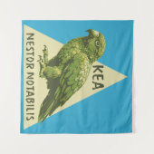 Kea Nieuw-Zeelandse vogel Wandkleed (Voorkant (horizontaal))