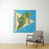 Kea Nieuw-Zeelandse vogel Wandkleed (In Situ (horizontaal))