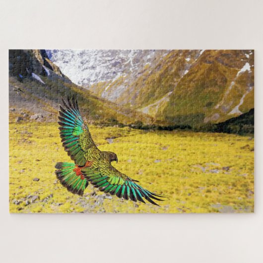 Kea Parrot in Nieuw-Zeeland Legpuzzel (Horizontaal)