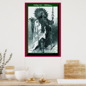 "Keah-ko ~ Ka'igwu" (Kiowa Wintertelling) Poster (Keuken)