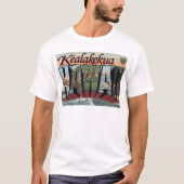 Kealakekua, Hawaii - Grote letterscènes T-shirt (Voorkant)