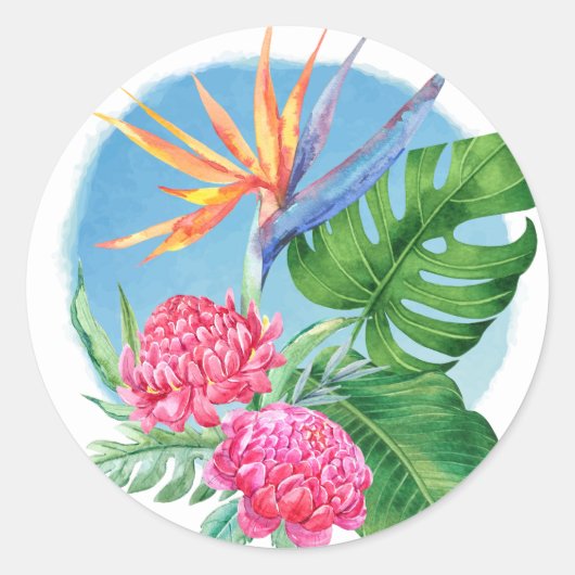 Kealoha - Blauwe luchten in het paradijs Ronde Sticker (Voorkant)