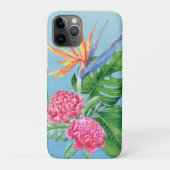 Kealoha (hemelsblauw) Hawaïaans bloemstuk Case-Mate iPhone Case (Achterkant)