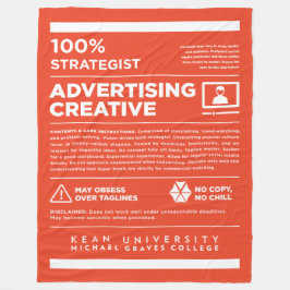 Kean MGC Advertising Care Label Fleece Deken