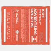 Kean MGC Advertising Care Label Fleece Deken (Voorkant (Horizontaal))
