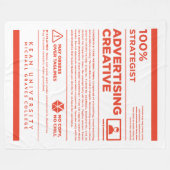 Kean MGC Advertising Care Label Fleece Deken (Voorkant (Horizontaal))