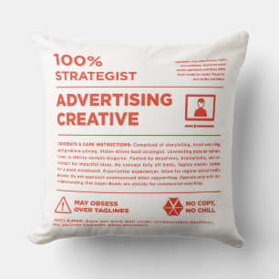 Kean MGC Advertising Care Label Kussen