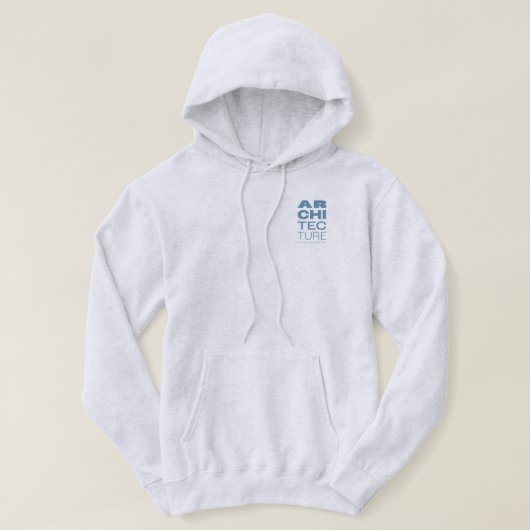 Kean MGC Architecture Basic Hoodie met capuchon (Design voorkant)