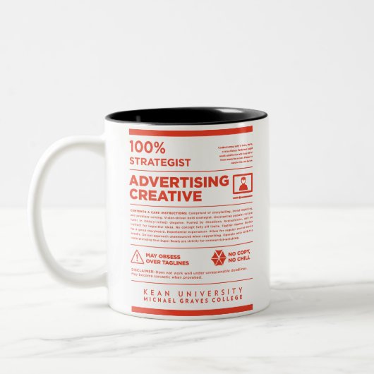 Kean MGC Care Label Advertising Mug Tweekleurige Koffiemok (Links)