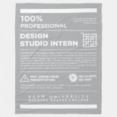 Kean MGC Design Studio Care Label Fleece Deken (Voorkant)