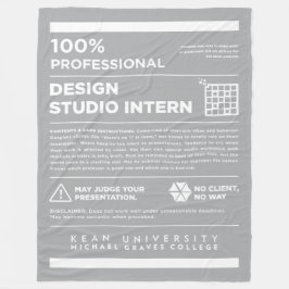 Kean MGC Design Studio Care Label Fleece Deken