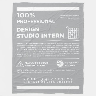 Kean MGC Design Studio Care Label Fleece Deken